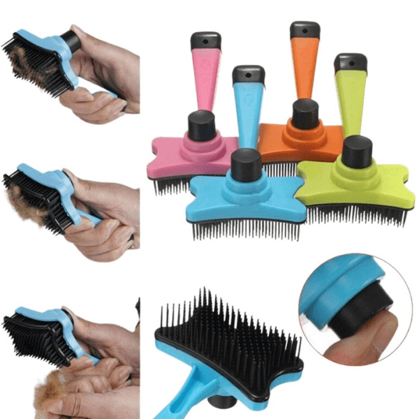 PetCare Pro – Escova Auto-Limpante para Pelos de Pet