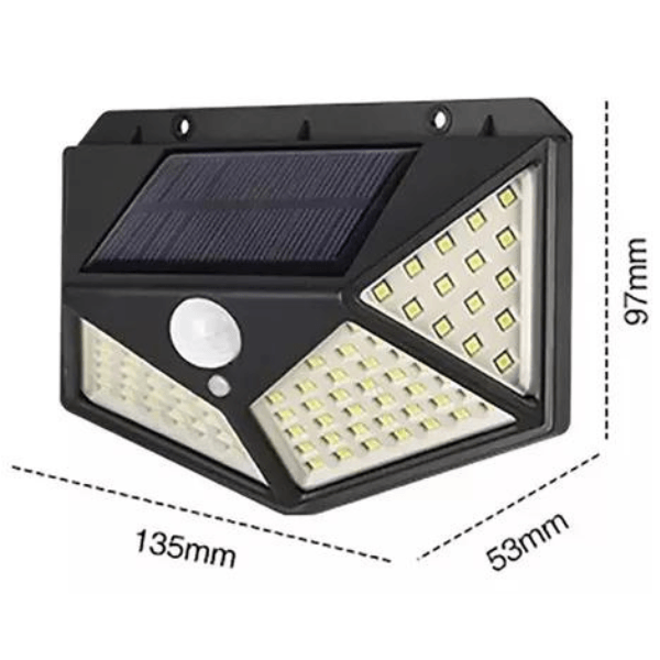 EcoSun Pro – Luminária Solar Inteligente de 100 Leds