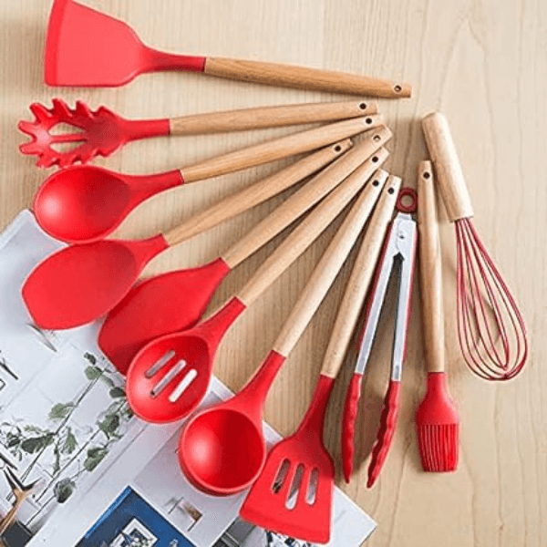 Conjunto ChefPrático - 12 Utensílios de Silicone Antiaderente