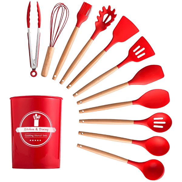 Conjunto ChefPrático - 12 Utensílios de Silicone Antiaderente