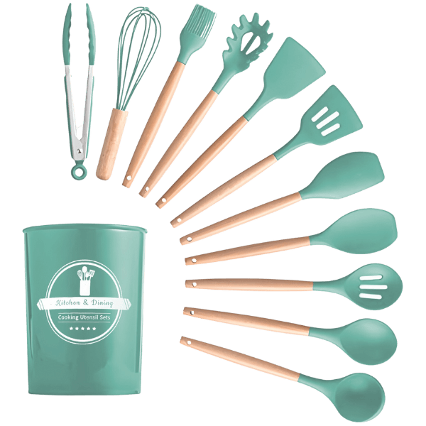 Conjunto ChefPrático - 12 Utensílios de Silicone Antiaderente