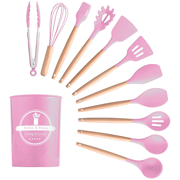 Conjunto ChefPrático - 12 Utensílios de Silicone Antiaderente