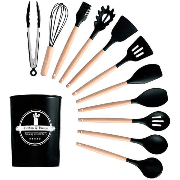 Conjunto ChefPrático - 12 Utensílios de Silicone Antiaderente