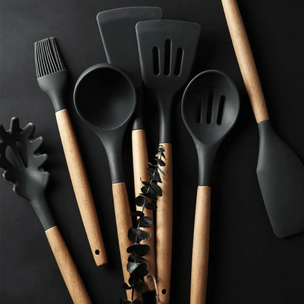 Conjunto ChefPrático - 12 Utensílios de Silicone Antiaderente