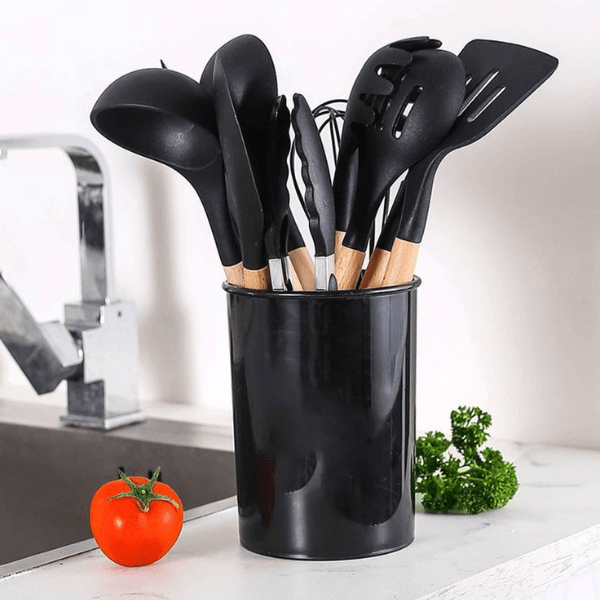 Conjunto ChefPrático - 12 Utensílios de Silicone Antiaderente