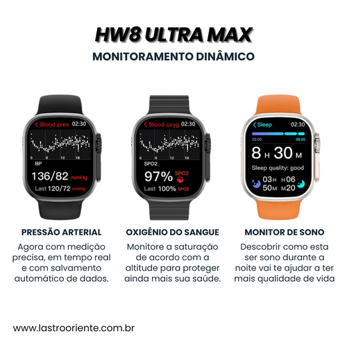 FitTech Ultra – Smartwatch Inovador HW8