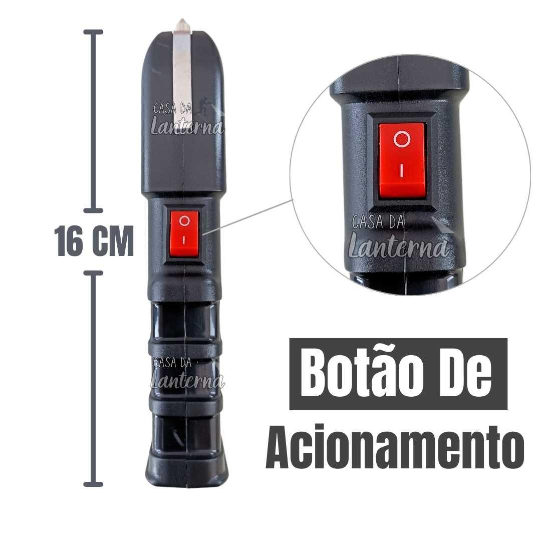 Máquina de Choque de Defesa Pessoal C/ Lanterna Led (G)