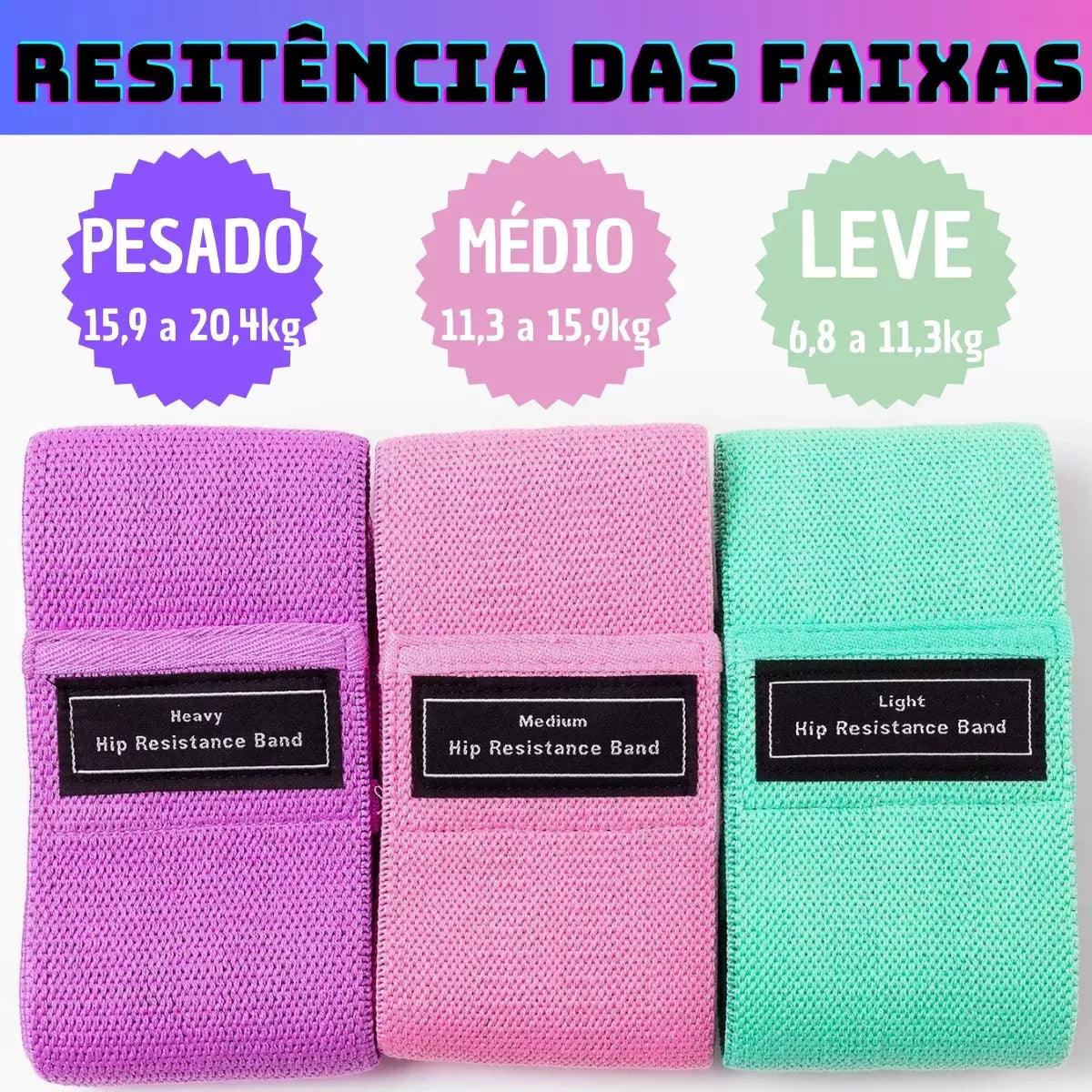 Kit PowerBands 3 Resistências