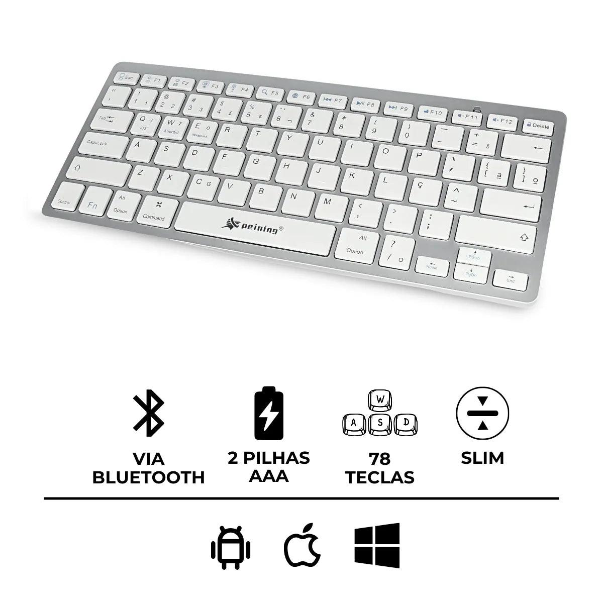 Teclado Sem Fio Bluetooth – UltraSlim Pro