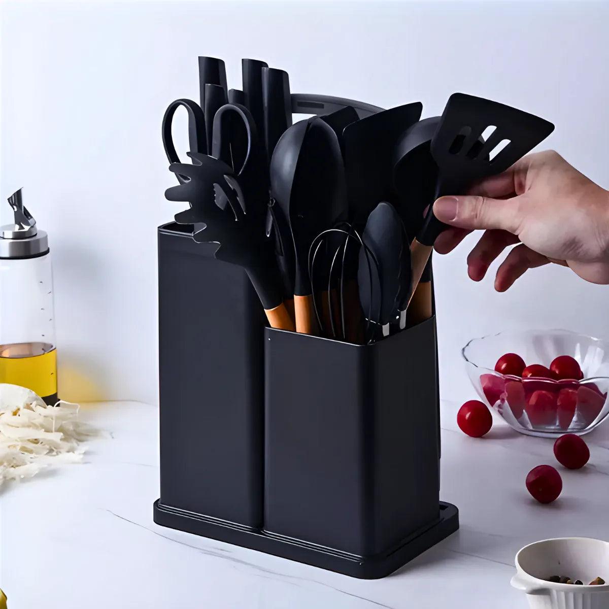 Kit Utensílios de Cozinha Jogo Completo 19 Peças