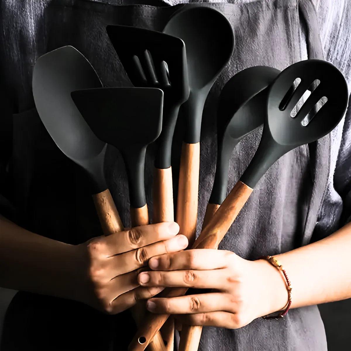 Kit Utensílios de Cozinha Jogo Completo 19 Peças