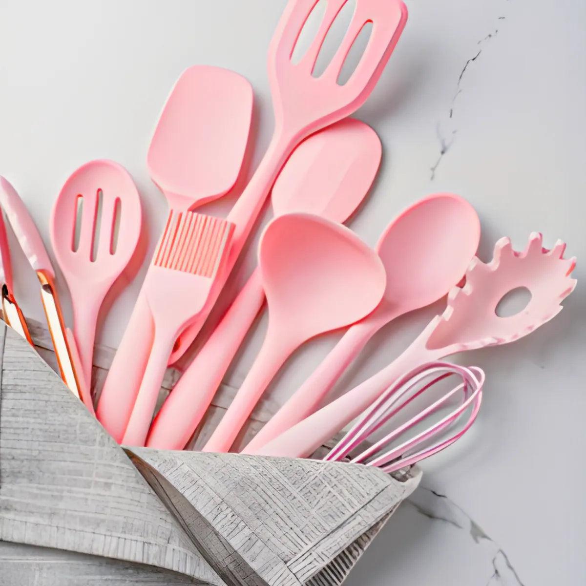 Conjunto Gourmet de Utensílios de Silicone - 19 Peças