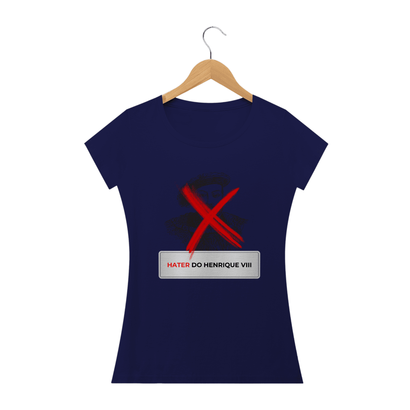 Camiseta Baby Long - Hater do Henrique VIII