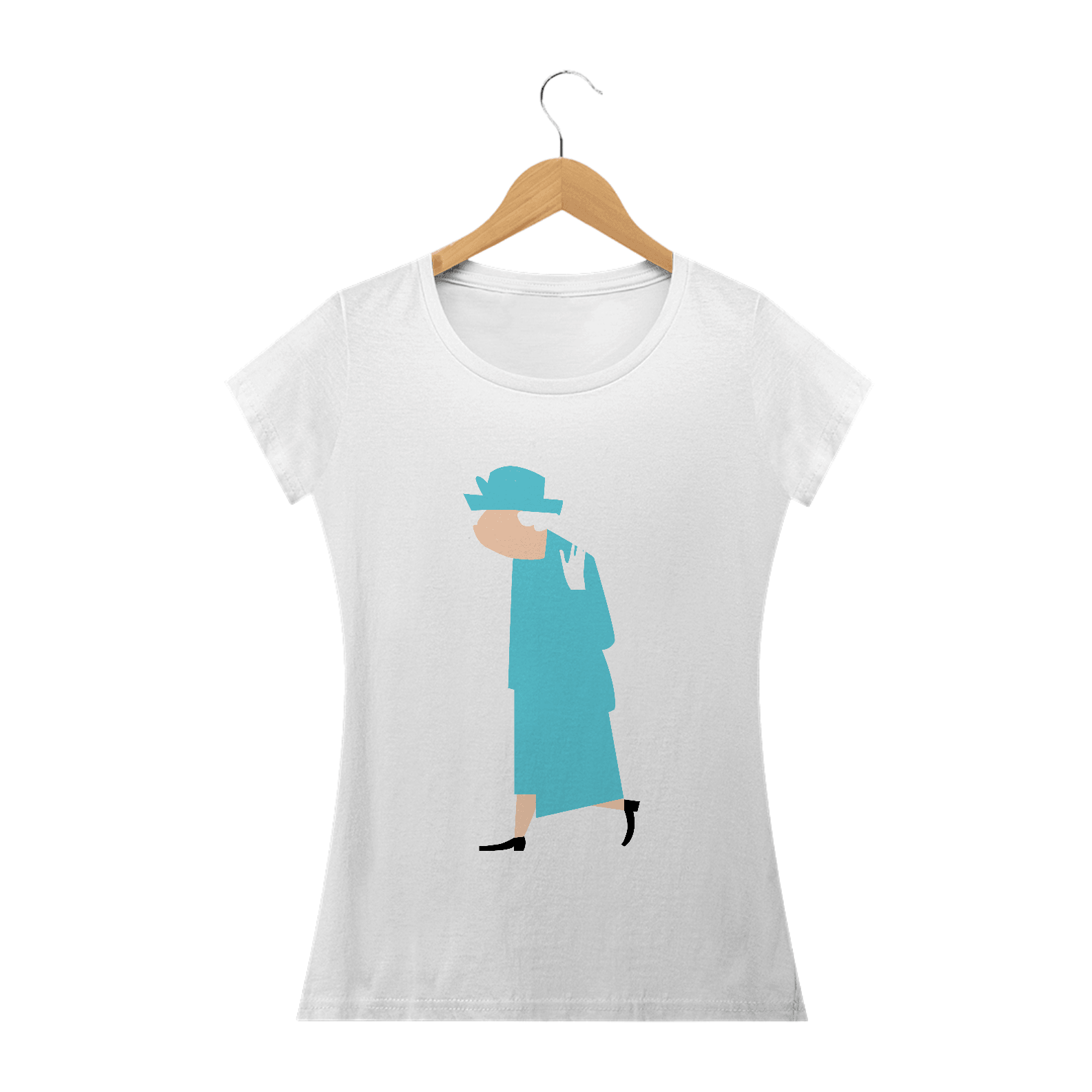 Camiseta - Rainha Elizabeth - Baby Long