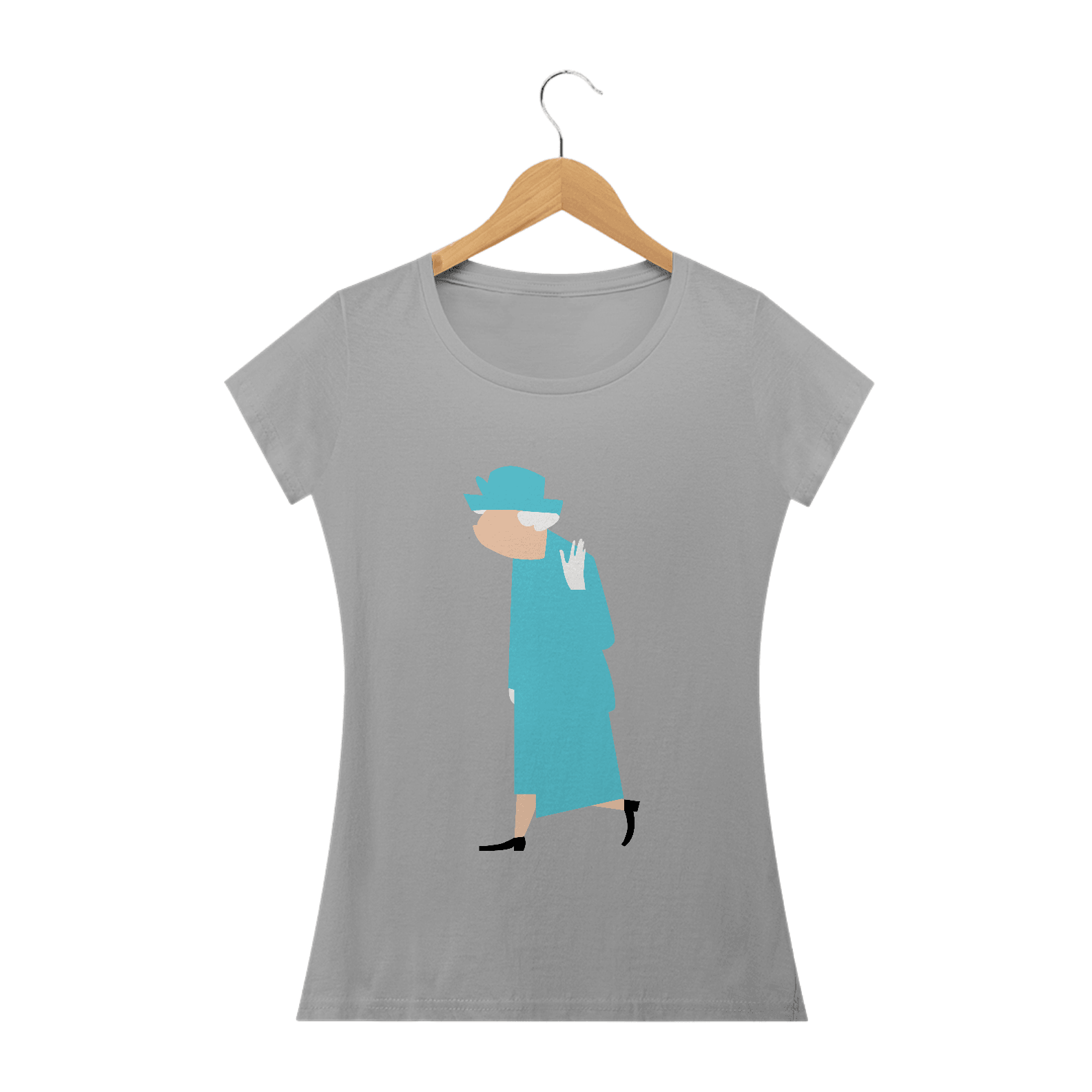 Camiseta - Rainha Elizabeth - Baby Long