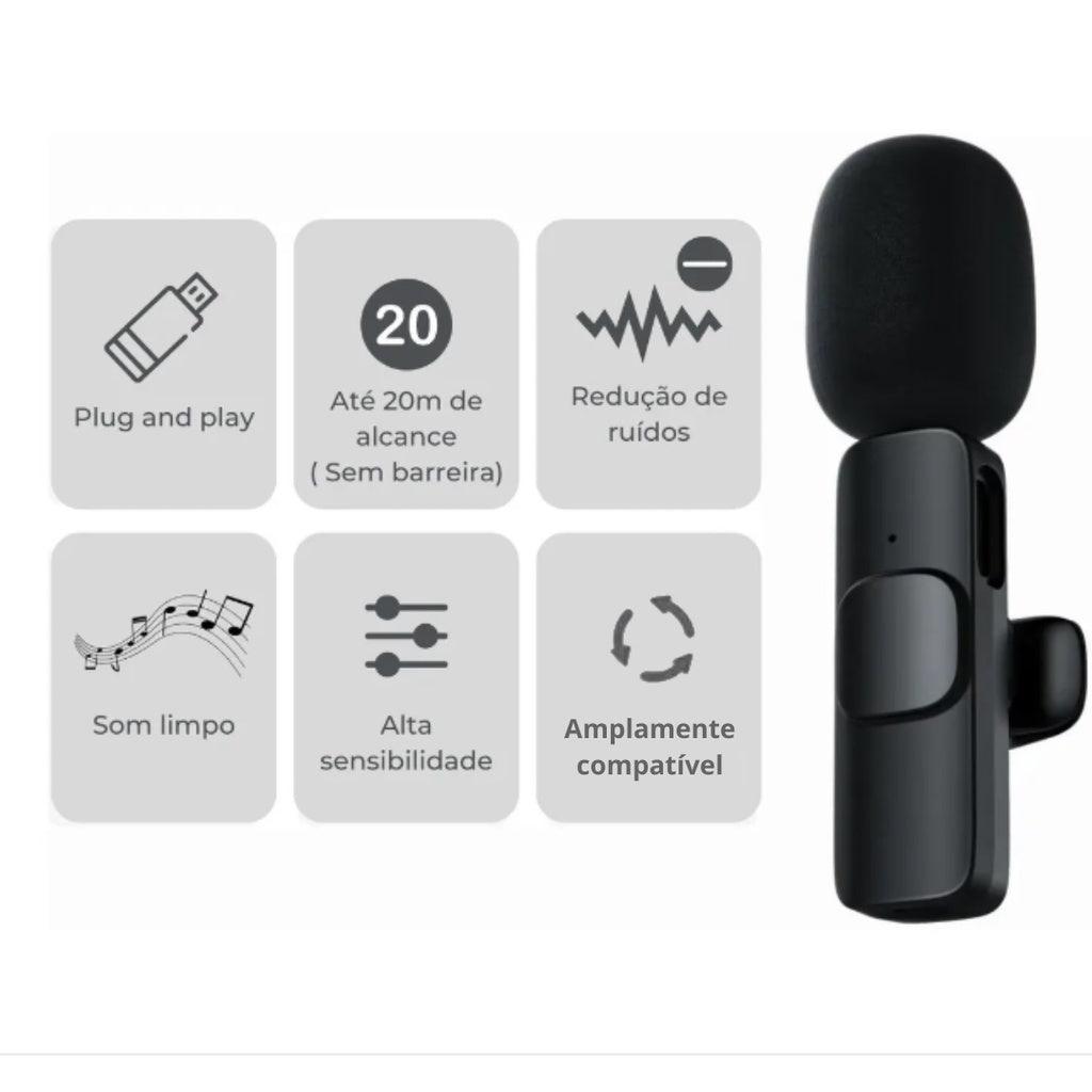 ClipMic – Microfone Lapela Sem Fio para Android, iPhone e iPad